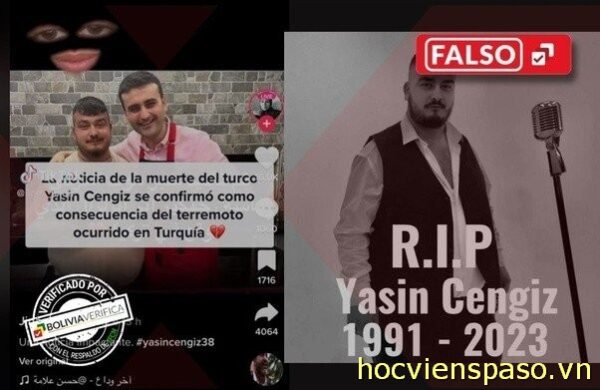 Rumor that Yasin Cengiz died