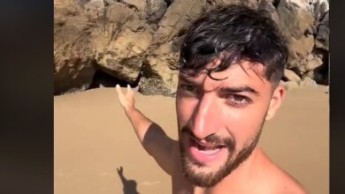 Hace Un Video En La Playa Y Todos Se Fijan En Lo Mismo: La Sombra de Carlos