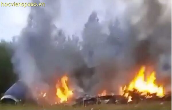 Prigozhin plane crash video